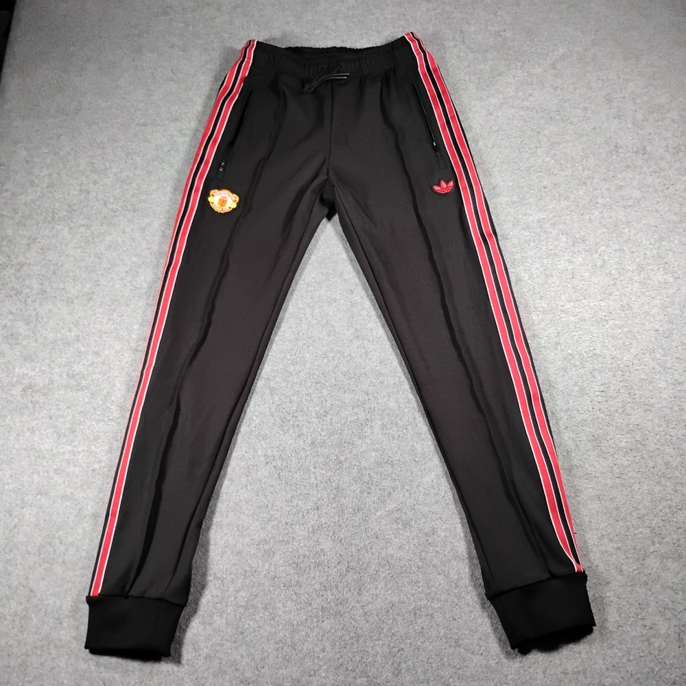 adidas Originals Manchester United Terrace Icons Track Pants Men's US S Black